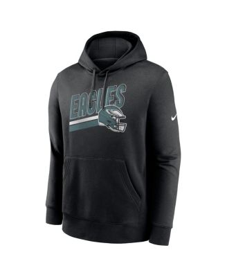 Men's Black Philadelphia Eagles Club Fleece Pullover Hoodie