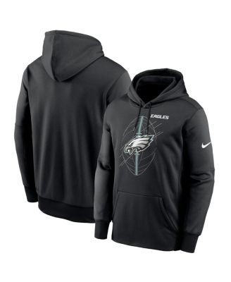 Nike - Men's Black Philadelphia Eagles Performance Fleece Pullover Hoodie