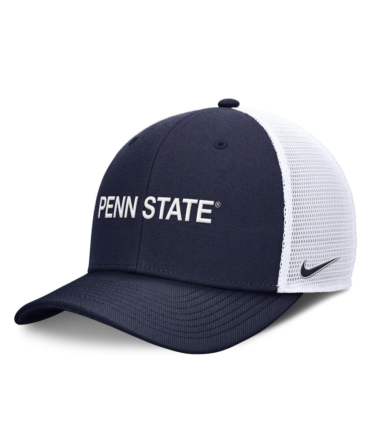 Nike Men's Navy Penn State Nittany Lions Rise Performance Adjustable Trucker Hat In Navy