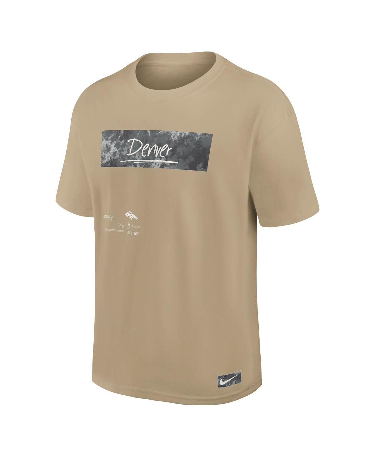 Nike Men's Tan Denver Broncos Statement Max90 T-shirt In Tan