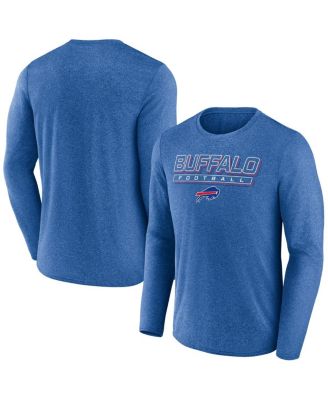 Fanatics - Men's Heather Royal Buffalo Bills Fundamentals Long Sleeve T-Shirt