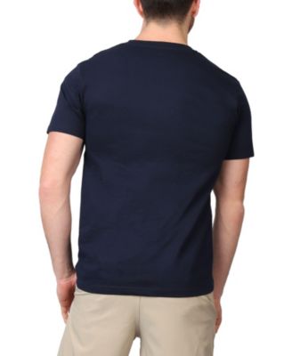 Men's Navy Martini Graphic Tee - Classic Cotton Crew Neck T-Shirt for Men