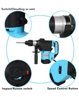 Rotary Hammer 1100W 1-1/2"  SDS Plus Rotary Hammer Drill 3 Functions