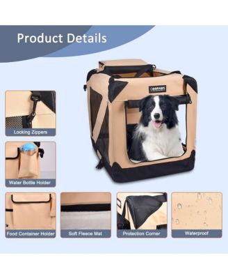 Soft Pet Crate: 36" - Beige