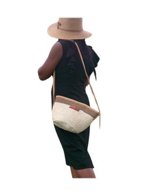 Life Top Handcrafted Sisal Straw Crossbody Bag