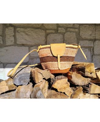 Life Lines Handmade Sisal Straw Crossbody Bag