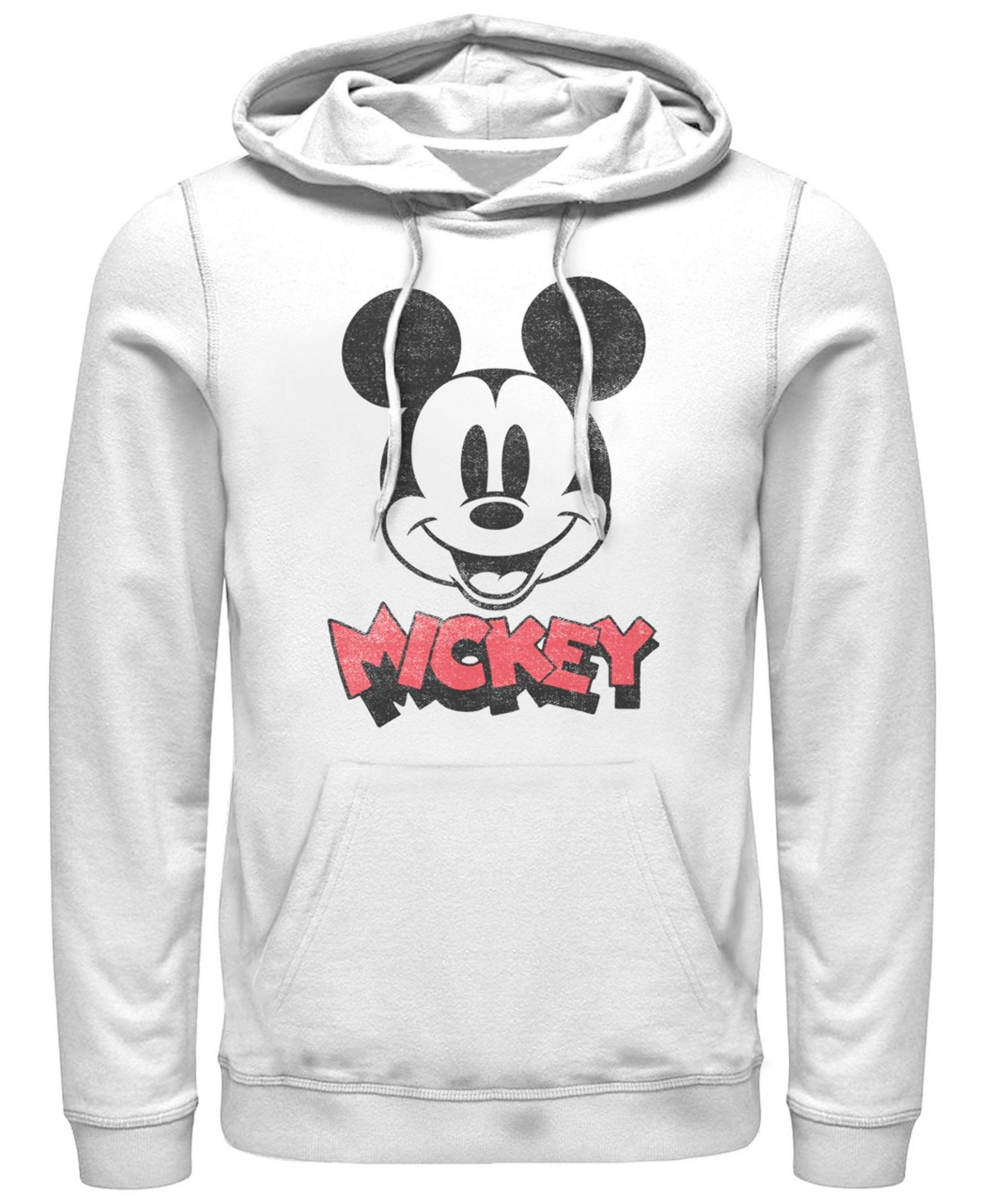 Men's Heads Up Hoodie Fleece Pullover Sweatshirt - White