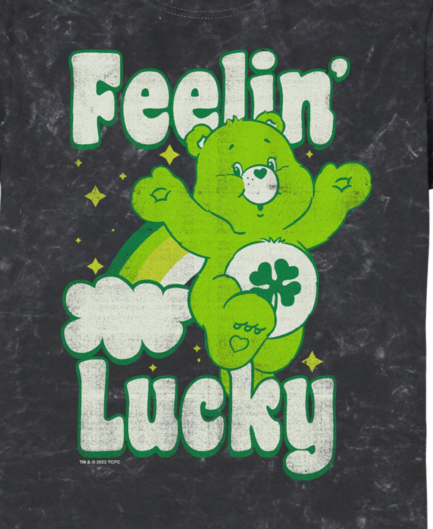 Мужская футболка Care Bears Lucky Short Sleeve, цвет: Чёрный — фото 3