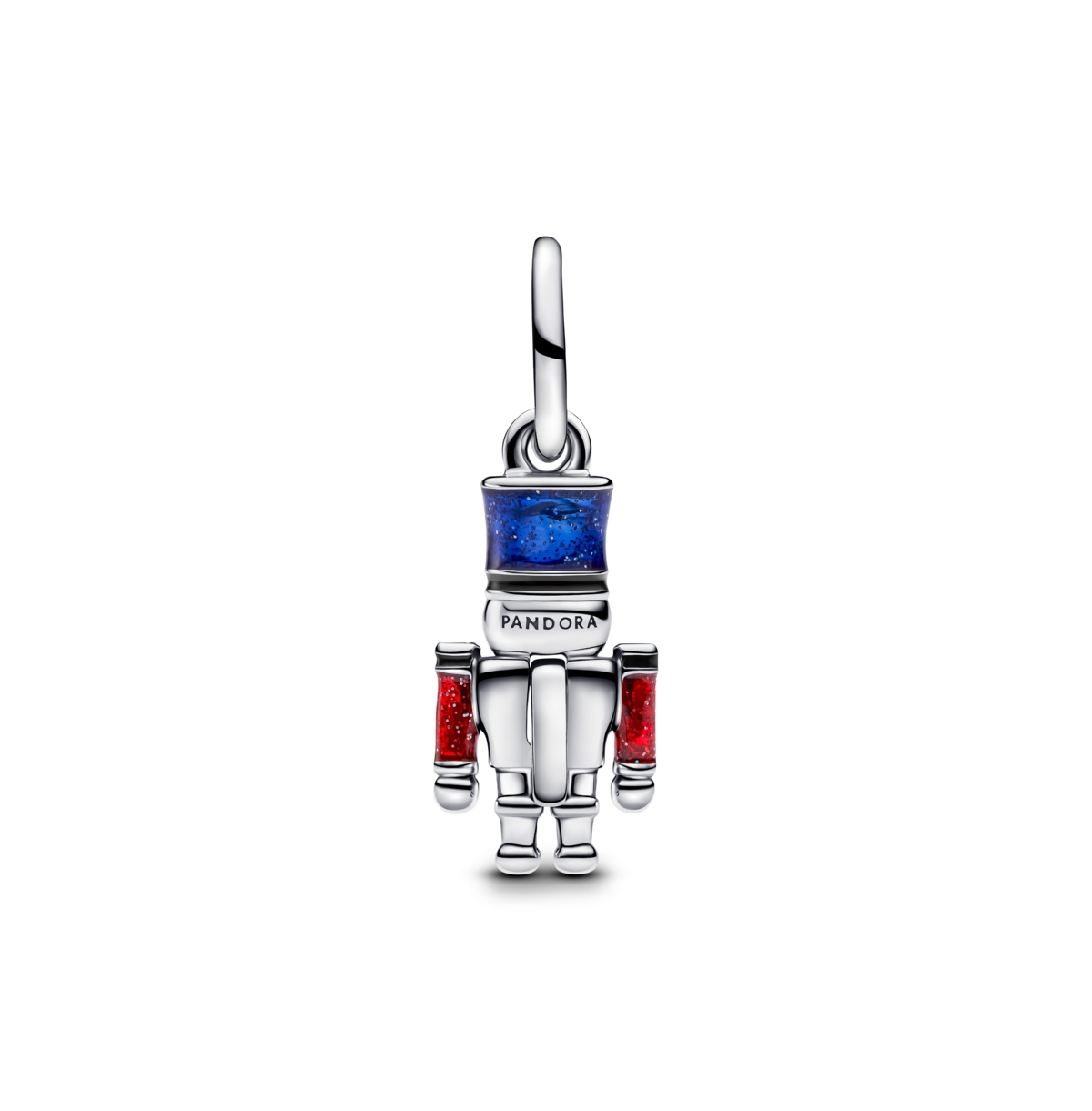 Pandora Moveable Sterling Silver Nutcracker Dangle Charms In Sterling Silver