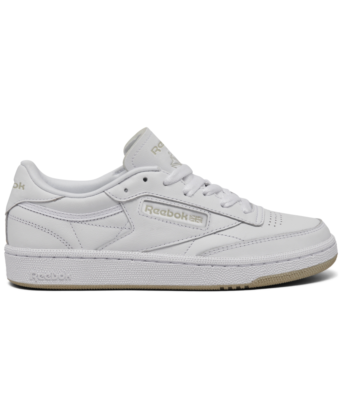 Reebok Women's Club C 85 Casual Sneakers From Finish Line In White,beige