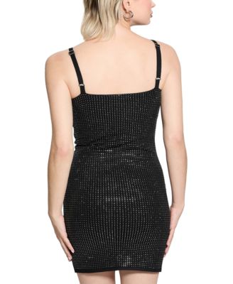Women's Khloe Rhinestone Sleeveless Sweater Dress