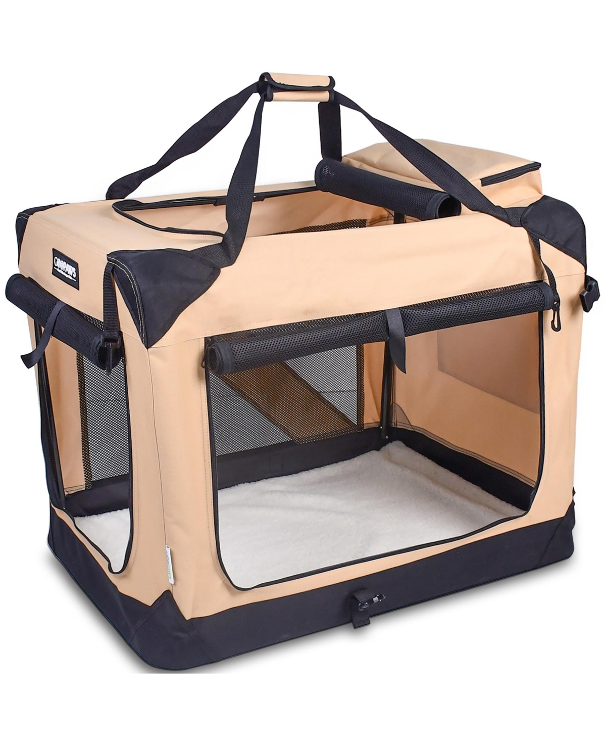 Soft Pet Crate: 30" - Beige