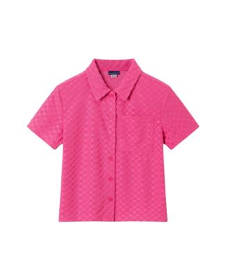 Big Girls Toddler/Child Terry Button Up Set