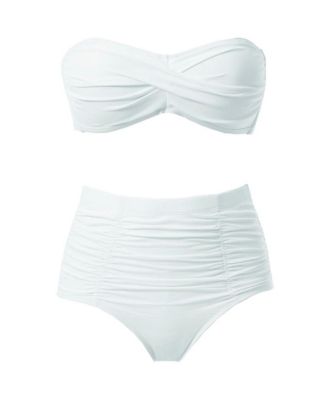 Women's Valentine Ruched Bandeau Bikini Top