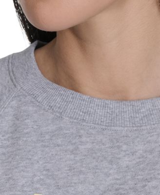 Women's Sleeveless Puff-Logo Cropped Top