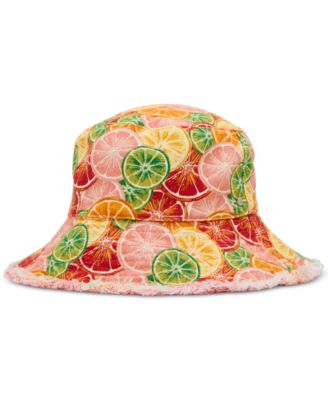 H-Fresh Sliced Citrus Printed Canvas Bucket Hat	