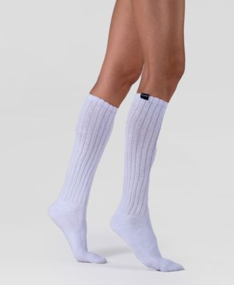 Women's Scrunch Slouchy Woven Tab Socks