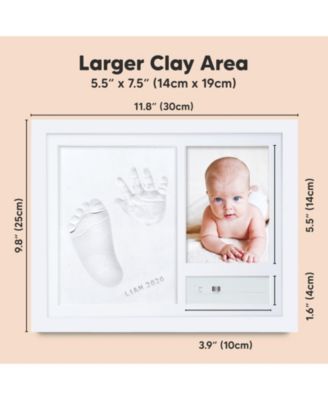 Noel Baby Hand and Footprint Kit, Personalized Baby Keepsake Picture Frame, Newborn Handprint Kit for Boy, Girl