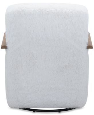 Glympton 29" Fabric Swivel Chair, Exclusively at Macy's