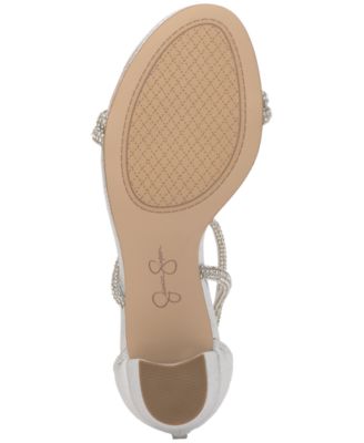 Women's Shiny Rhinestone Block-Heel Dress Sandals