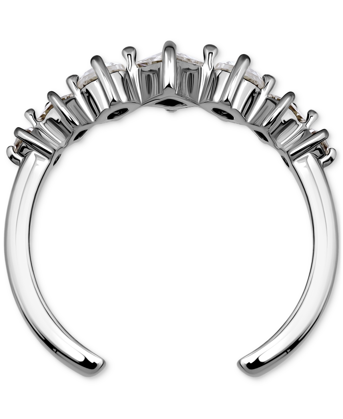 GIANI BERNINI MIXED-CUT CUBIC ZIRCONIA ADJUSTABLE TOE RING IN 18K GOLD-PLATED STERLING SILVER (ALSO IN STERLING SI 