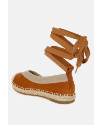 Yalva Microfiber Detachable Lace Espadrilles