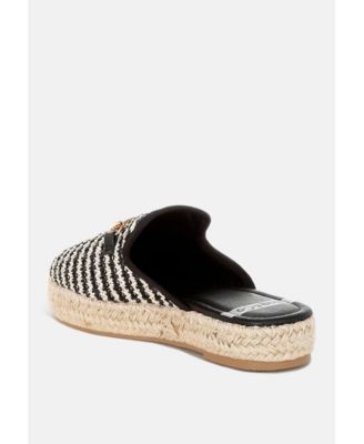 Himari Raffia Slip-On Mules