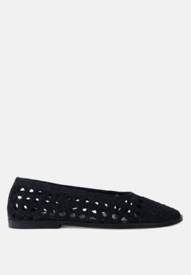 Rag and Co Womens Miyako Handcrafted Soft Suede Leather Flats