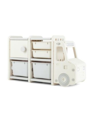Toddler Truck Storage Organizer with Plastic Bins
