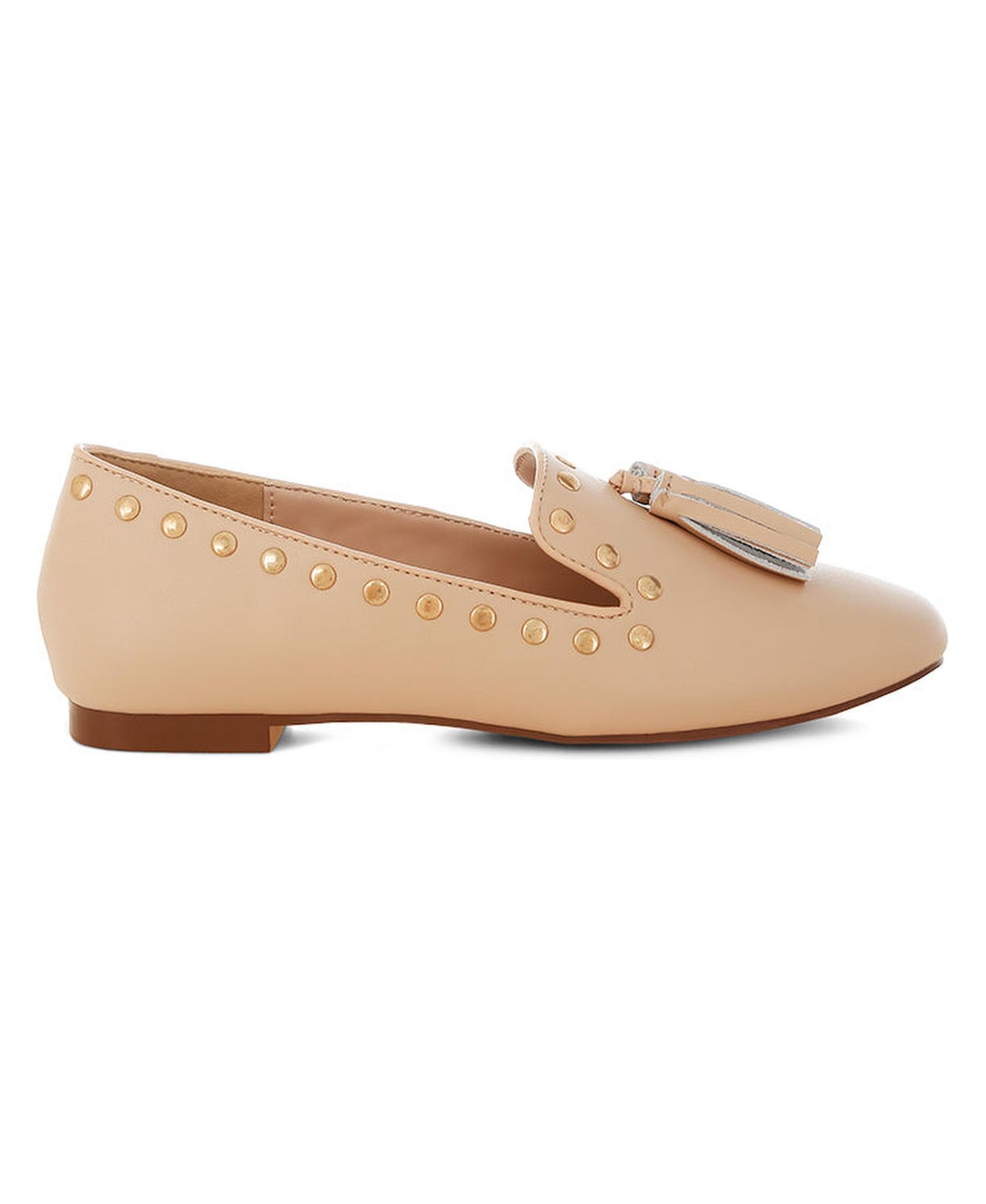 Женские туфли Rag & Co Philoha Studs and Tassels Detail Flat, цвет: Светлый бежевый — фото 1