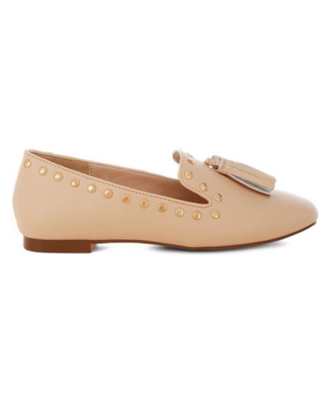 Женские туфли Rag & Co Philoha Studs and Tassels Detail Flat, цвет: Светлый бежевый