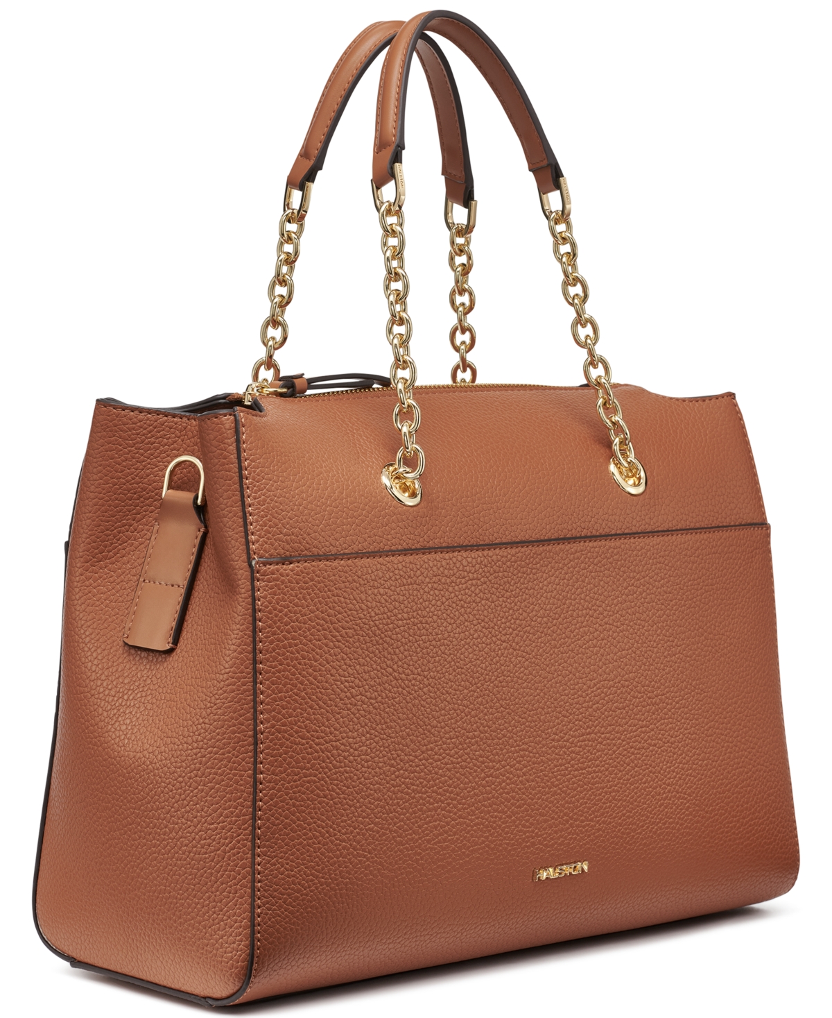 Shop Halston Janis Mini Satchel Bag In Oak
