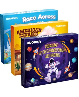 3X Set Learning Board Games for Kids 6-8 - Educational Trivia Cards Ages 8-12