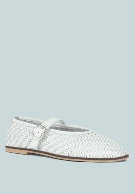 Womens Nazuka Handcrafted Real Suede Leather Flats