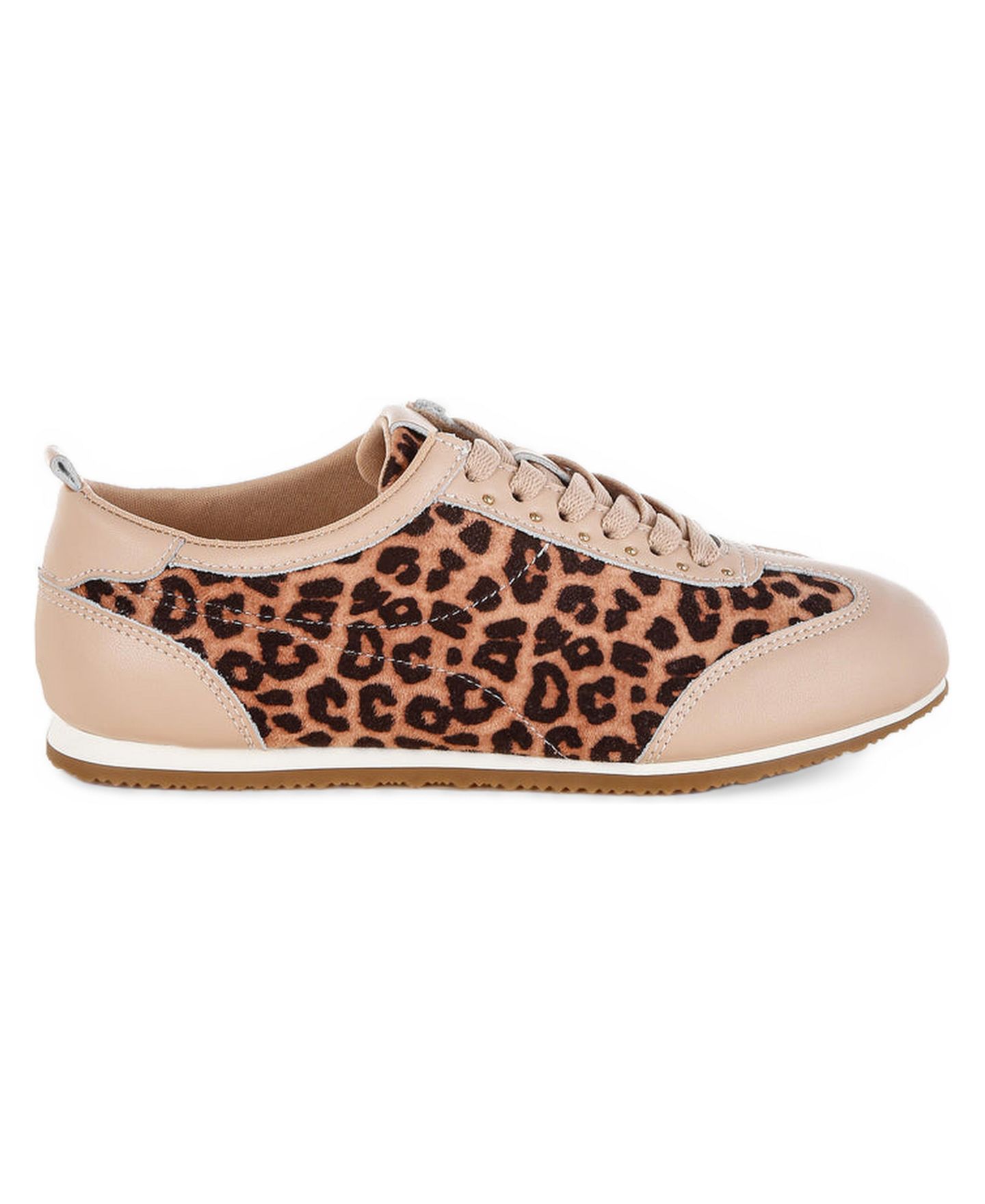 Женские кроссовки Rag & Co Narati Leopard Print Real Leather, цвет: Коричневый — фото 2