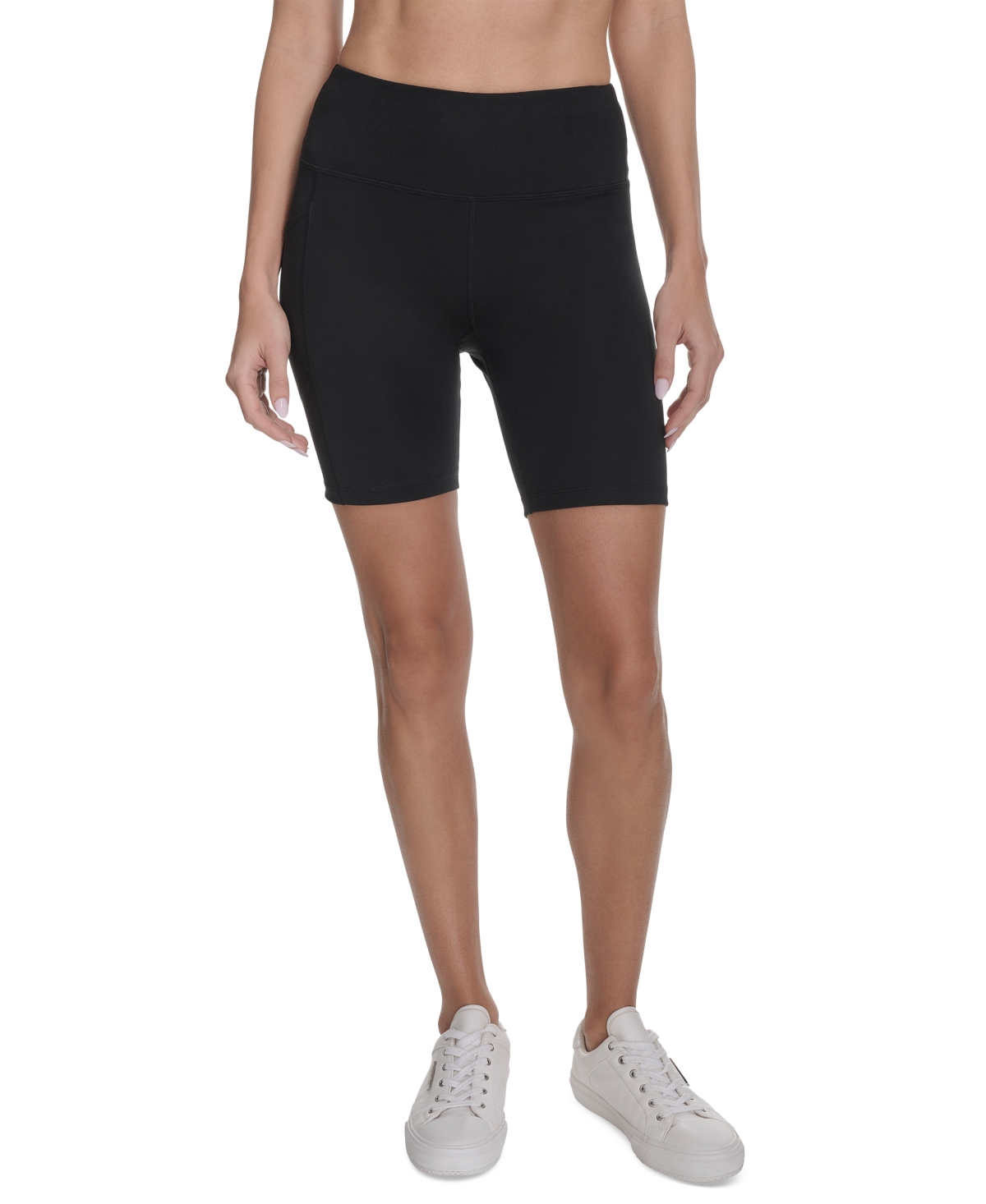 Calvin Klein Performance Women's Logo 7" Bike Shorts In Black