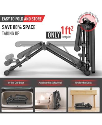 MD35 Adjustable Weight Bench 8x4x3x2 Positions- 700 Pounds Load Foldable Strength Training Benches for Full Body Workout Bench Press (With Fast Auto-lock Adjustments)