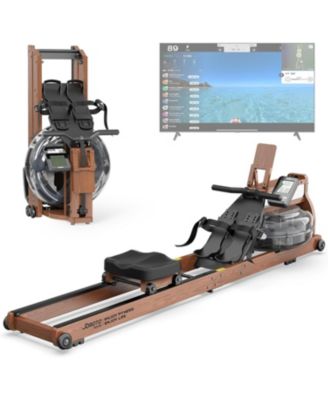Rowing Machines for Home Use, Foldable Rower Machine with Bluetooth Monitor, Tablet Holder Water Rowing Machine