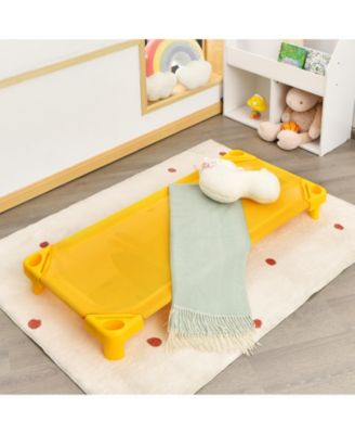 Pack of 4 Colorful Kids Stackable Naptime Cot