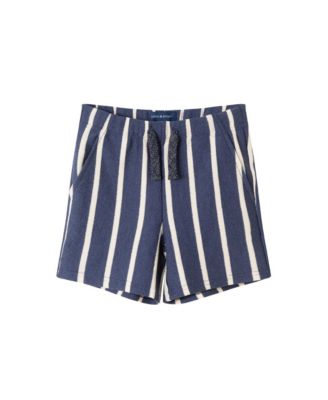 Toddler Boys Toddler/Child Palm Stripe Print Linen Buttondown Set