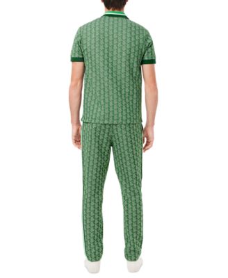 Men's Geo Print Elastic-Waist Pants