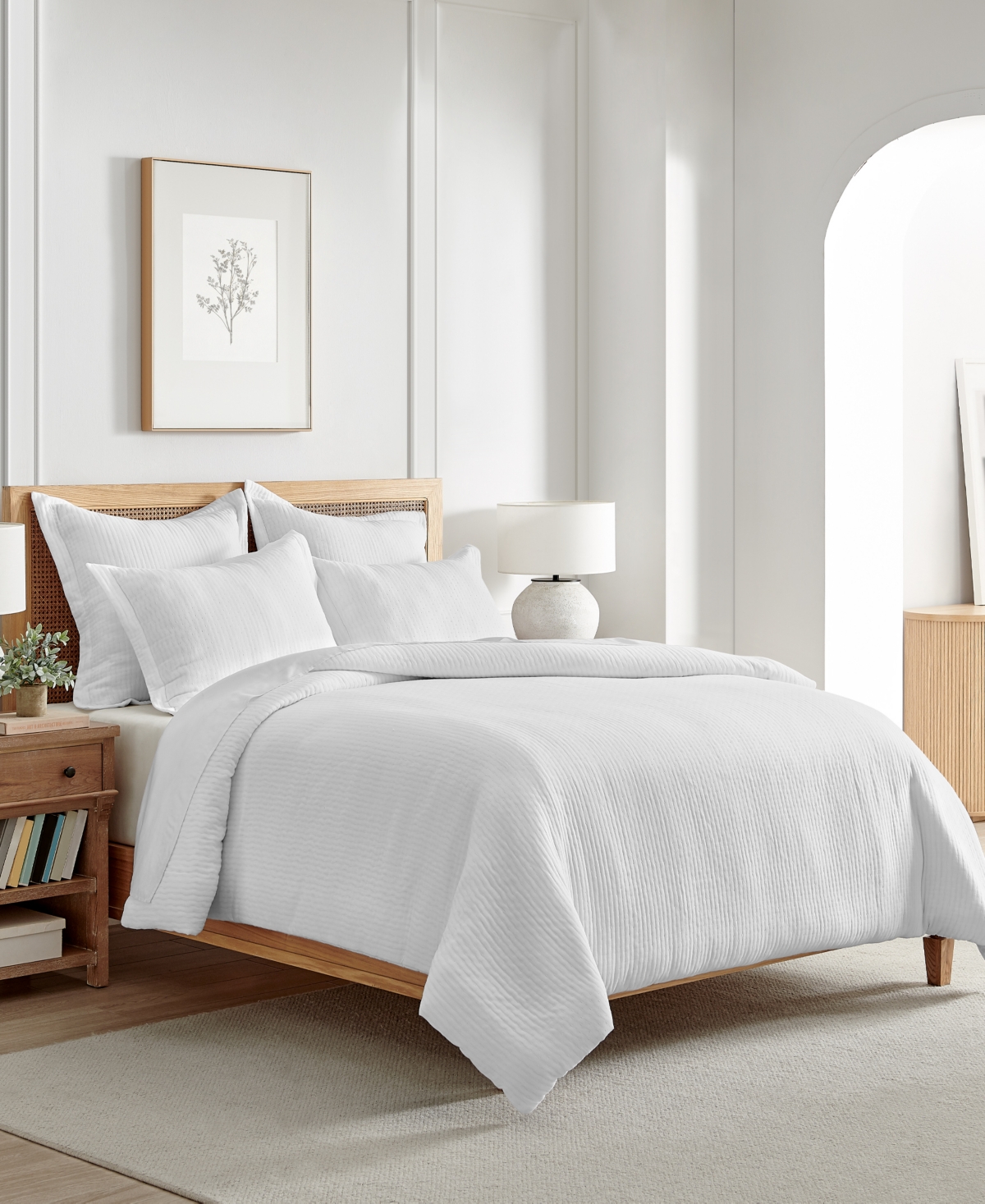Levtex Reede Textured 2-pc. Duvet Cover Set, Twin/twin Xl In Bright White