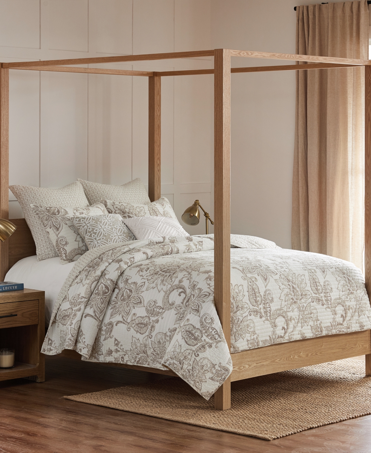 Levtex Bennett 2-pc. Quilt Set, Twin In Taupe