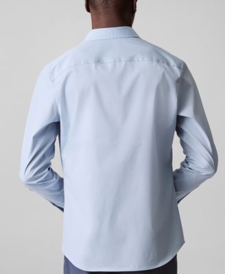 Men's Slim Fit Supima Stretch Long Sleeve Button-Front Shirt