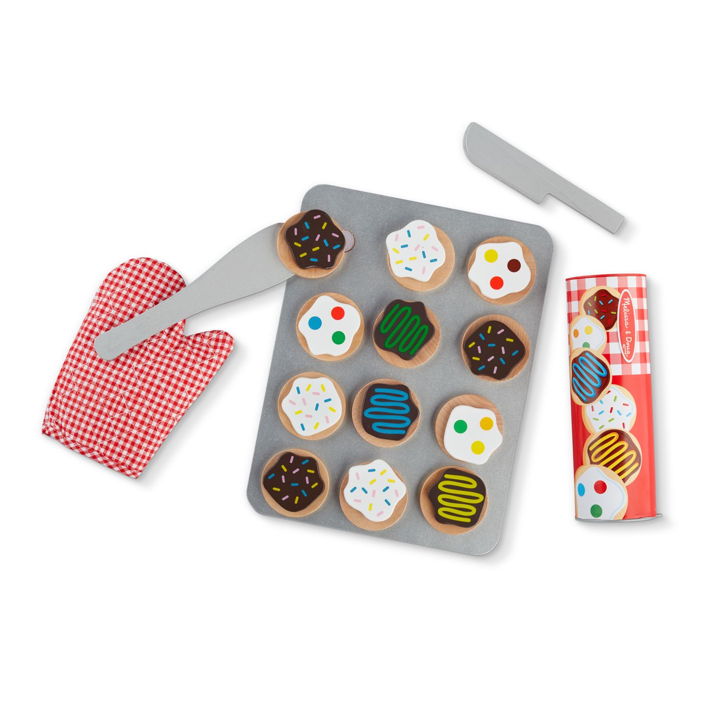 Детские игрушки Melissa and Doug Slice and Bake Wooden 30-Piece Cookie Set, Ages 3+ — фото 3