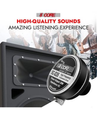 5Core Compression Driver 200W Peak Power Aluminum Tweeter Diaphragm 8 Ohm Horn Speaker