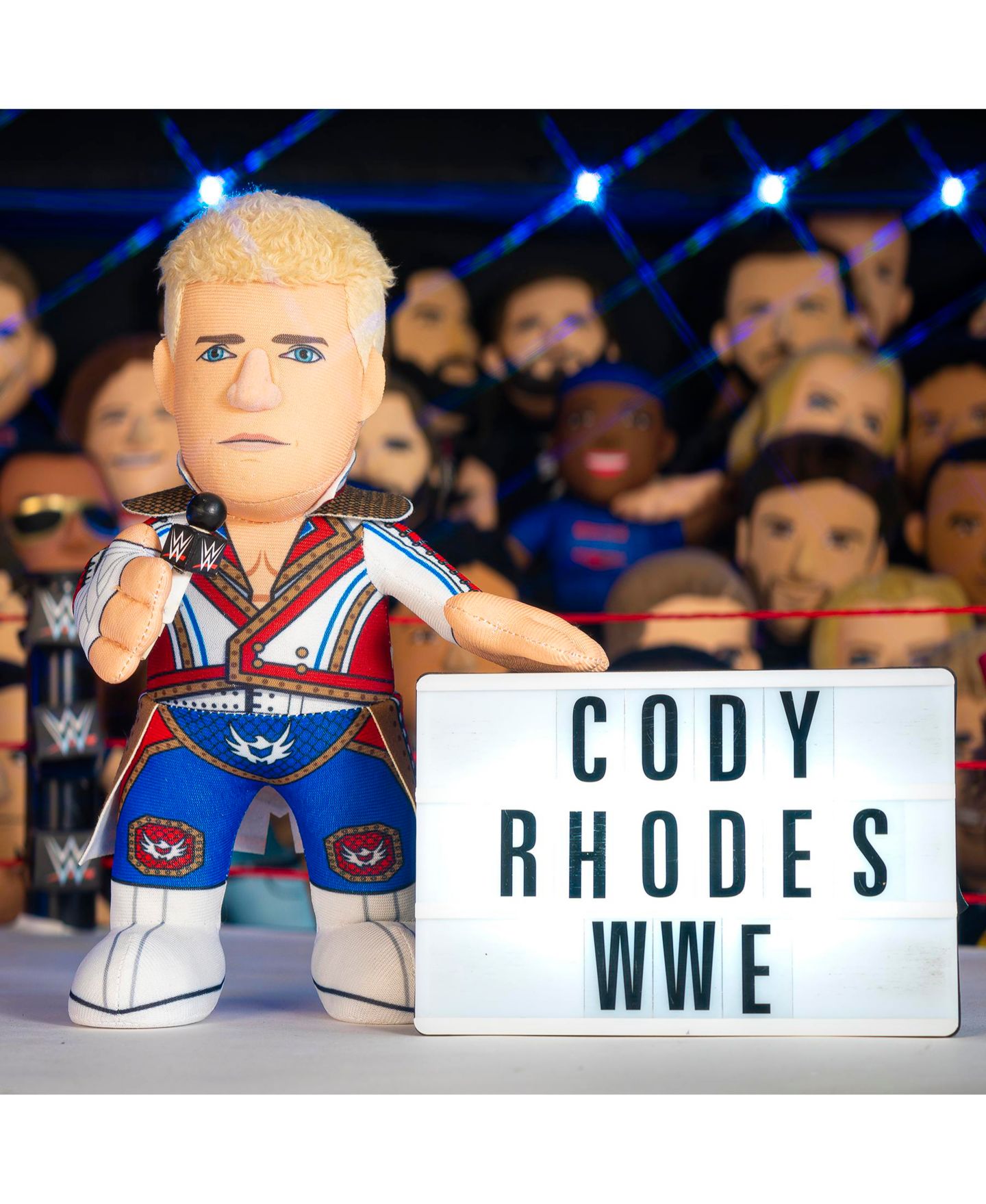 Детская мягкая игрушка Bleacher Creatures Cody Rhodes American Nightmare 10" Plush Figure — фото 4