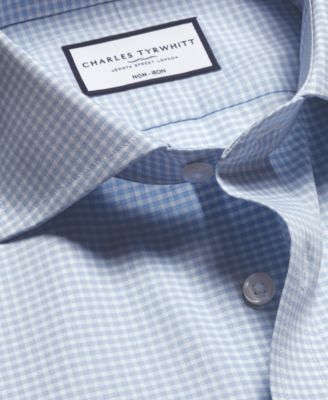 Men's Slim-Fit Poplin Gingham Shirt