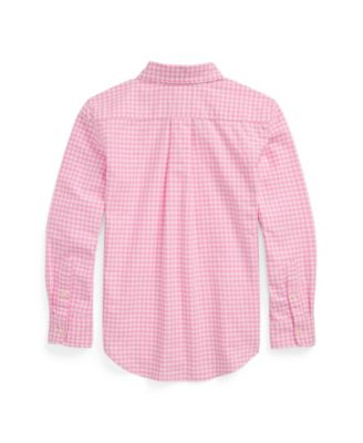 Toddler and Little Boys Gingham Oxford Shirt