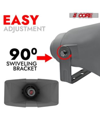 PA Speaker 16 Inch 400W Bull Horn Loud Audio Outdoor Speakers System 8Ohm Reflex Megaphone